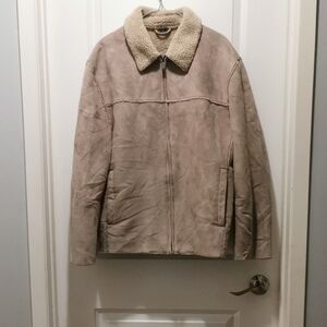 Kenneth Cole Beige Shearling Jacket